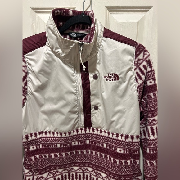The North Face Quarter Zip Fleece Nordic  Snap , size Large - Picture 2 of 7
